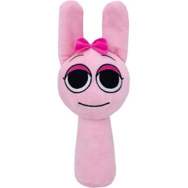 Imagem de Brinquedo de pelúcia Sprunki Game Wenda Grey 25 cm para crianças e adu