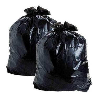 Imagem de Kit 2 Pacotes Saco Lixo Preto 200 Litros Espessura Média 50u - Higipac