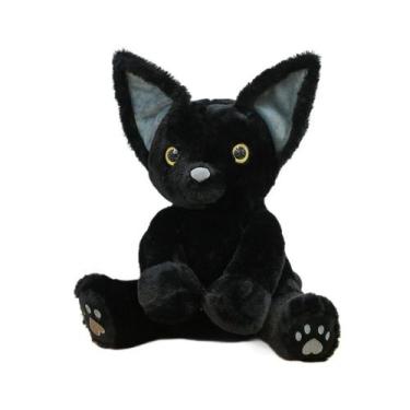 Imagem de Brinquedo de pelúcia Cartoon Cat Stuffed Kitty Animal Dol 55 cm preto 