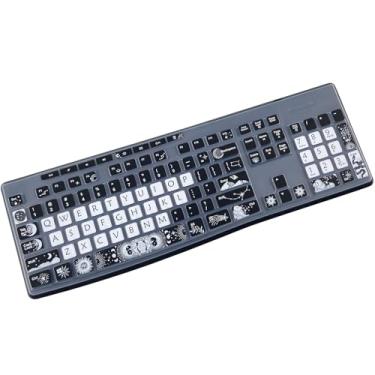 Imagem de Capa de silicone para teclado sem fio Logitech K270 MK295 MK275 MK270, teclado Logitech K200 K260 K270 MK200 MK260 K270 K275 K295, sol e lua