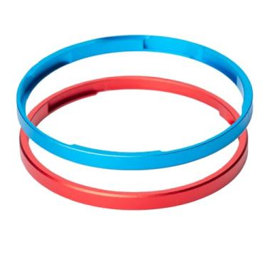 Imagem de Tampa de anel de decoração de lente de câmera de metal GR4 para Ricoh GR IV substitui acessórios de câmera Ricoh GN-3 Ring Cap (vermelho + azul)