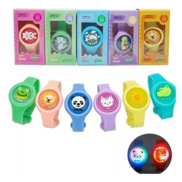 Imagem de Pulseira Repelente Infantil Proteção Anti Mosquito LED
