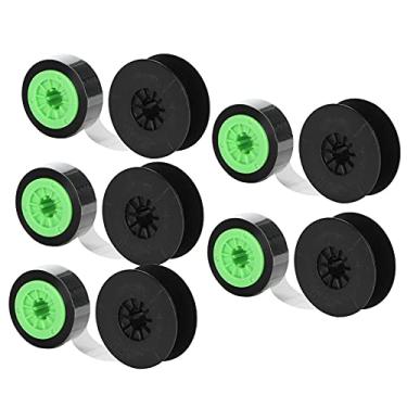 Imagem de Cryfokt Fita de Tinta Precisa Preta Verde Resistente a Altas Temperaturas para Impressora LM‑IR300B/380E/390A/370A, 5 Unidades de Acessórios de Impressora para Impressão Eficiente, Aplicável para