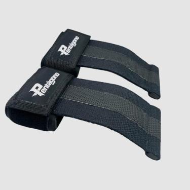 Imagem de Straps Halter Tala Larga com Munhequeira Acolchoada em Neoprene Musculação Pentágono