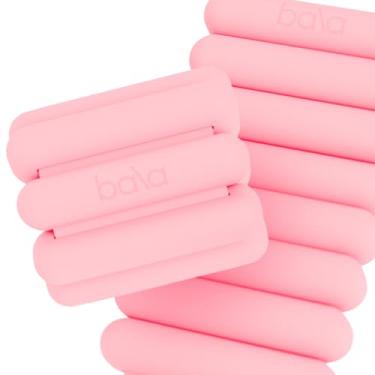 Imagem de Bala Pulseiras de pulso e tornozelo para mulheres e homens – Conjunto de pulseiras de silicone ajustável para academia, ioga, pilates, cardio e treinamento de força – Pesos de treino de braço e perna