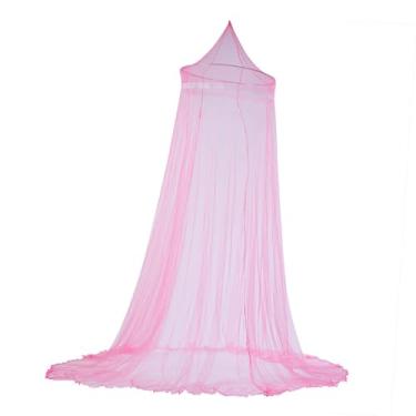 Imagem de Generic Cortina de Dossel para Cama de Renda Princesa Rede Mosquiteira, Dossel de Cama de Cúpula Elegante para Roupa de de Quarto de Meninas, Cortinas de Leves para Decoração de Quarto de Criança