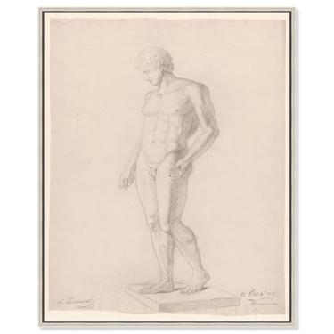 Imagem de Art Remedy Figurativo vintage Unmasked Soul Canvas com moldura prata, 51 x 61 cm