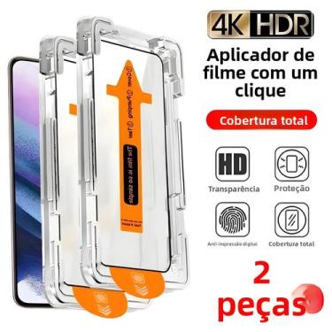 Imagem de Protetor De Tela De Vidro Temperado 2 Peças Para Samsung Galaxy S21 S2