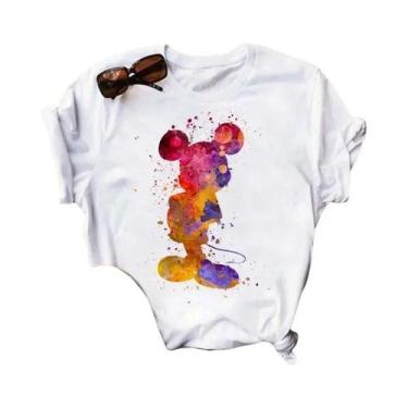 Imagem de Camiseta Feminina Engraçada Com Estampa Do Mickey Mouse, Camiseta De A
