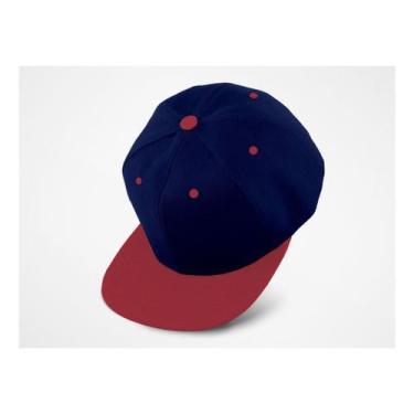 Imagem de Boné Aba Reta Snapback Liso Sem Estampa Tomflex, Azul, Escuro, UN