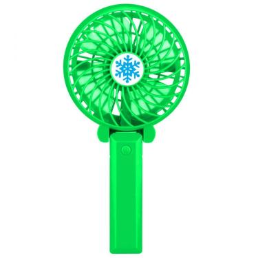 Imagem de Mini Ventilador de Mesa e Mão Portátil com Suporte Usb Verde