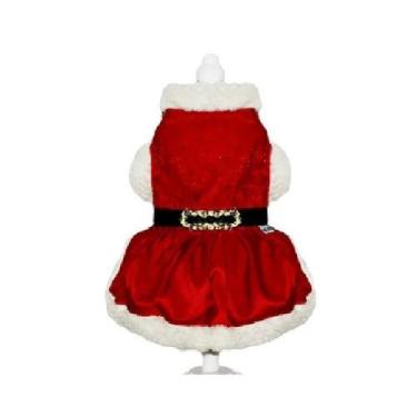 Imagem de Vestido para natal gliter para pet cães - Mascote PEt