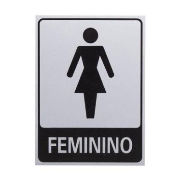 Imagem de Placa banheiro feminino - Ale