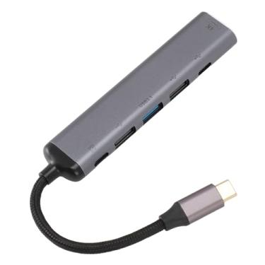 Imagem de Hub USB C, Divisor 6 Em 1 USB C para HDMI, Expansor de Adaptador USB Multiportas, Dongle de Hub USB, 100 W PD, 4K 60 Hz HD, para Desktop, Laptop, Telefone, Tablet PC
