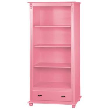 Imagem de Estante de Madeira Antique com 3 Prateleiras e 1 Gaveta - 201 - Meyer,