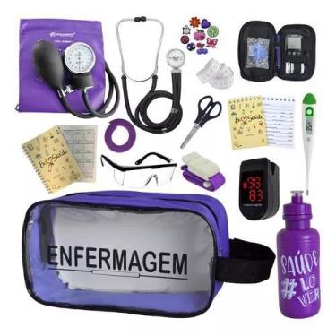 Imagem de Kit De Enfermagem Completo Medidor Glicose Aparelho Pressao - INCOTERM