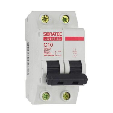 Imagem de Disjuntor tipo DIN (Mini) Bifásico 40A Curva C - 4,5Ka de Ruptura