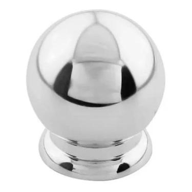 Imagem de Puxador Móveis Gaveta Armário Bola Cromada - 6 Unidades - LOJA & CIA A