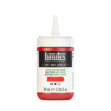 Imagem de Tinta acrílica Liquitex Soft Body 59ml S5 Cadmium Free Red Med
