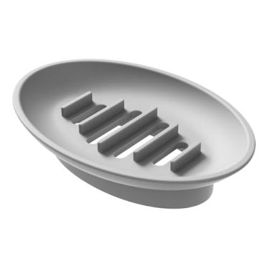 Imagem de Porta de do banheiro, para pia do banheiro | Bar de bandeja de suporte de - Caixa de armazenamento de auto-drenação de silicone, pequeno recipiente de armazenamento de organizadores para casa, acampam