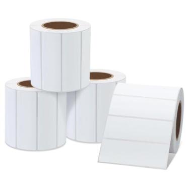 Imagem de Etiquetas Térmicas HYBSK 3x1 Polegadas (4 Rolos) - Para Códigos de Bar