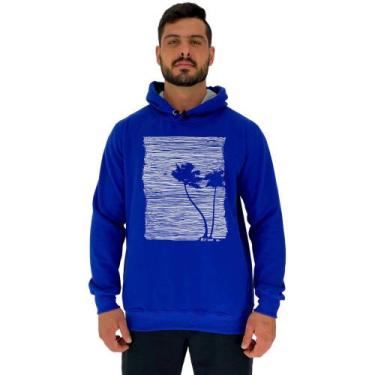 Imagem de Blusa Moletom Tradicional Com Touca MXD Conceito Palmeira Tree, Mascul