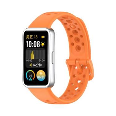 Imagem de Pulseira De Silicone Respirável Para Huawei Band 10 9 8 Acessórios De 