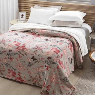 Imagem de Cobertor Casal C/Sherpa Estampa Gardenia 1,80X2,20M Jolitex