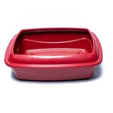Imagem de Bandeja Alta C/Borda Master Cat G Pet Injet, Vermelho