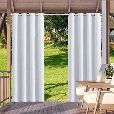 Imagem de Tingpai Co na externa e interna de 1 painel Bloqueio solar de privacidade Co nas de ilhó pa Pergola Alpendre Pavilhão Jardim g mado Corredor Resistente ao Deco ção do quarto 52 x 84 polegadas