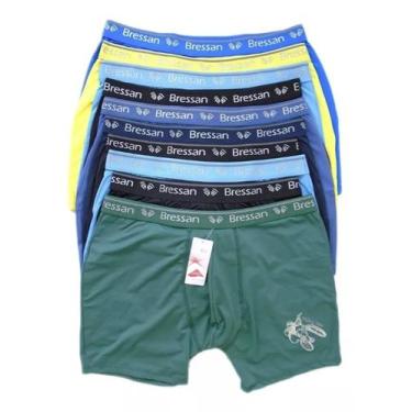 Imagem de Cueca Boxer Microfibra Bressan Com Forro Kit Com 10 Cuecas, Sortidas, 