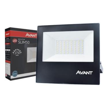 Imagem de Refletor Led Slim 50w 3750lm 6500k Bivolt Ip65 Avant