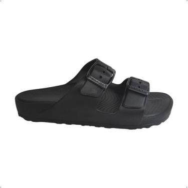 Imagem de Chinelo  Pegada 2 fivelas confortavel super leve 261101, 37, Preto