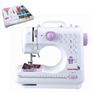 Imagem de Máquina De Costura Multifuncional Portátil Bivolt Kit Costura