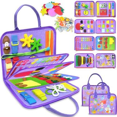Imagem de Brinquedos Montessori Busy Board Exorany para crianças de 1 a 4 anos