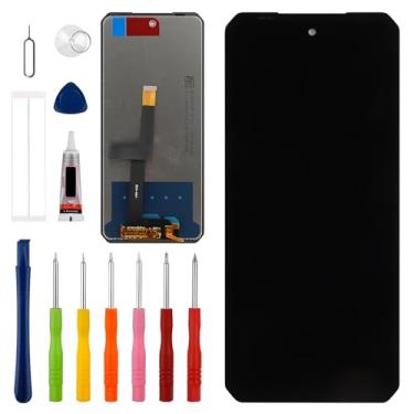 Imagem de Vvsialeek Novo conjunto de digitalizador de tela LCD sensível ao toque compatível com Unihertz Tank 3 / Unihertz Tank 3 Pro com ferramentas de reparo - com funcionalidade de impressão digital