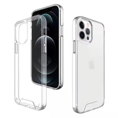 Imagem de Capa Capinha Case iPhone 14 - Transparente, Protege Camera, Anti-Amarelamento