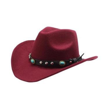 Imagem de Chapéu Feminino Estilo Étnico Com Corda Trançada, Chapéu De Cowboy Oci
