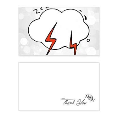 Imagem de Estampa de ilustração em nuvem meteorológica, cartão de agradecimento, papel de aniversário, agradecimento de casamento