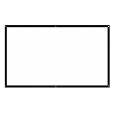 Imagem de CIADAZ Tela de projeção 16: 9 de 100 polegadas Tela de projeção portátil HD dobrável montada na parede para home theater Filmes de escritório dentro de casa