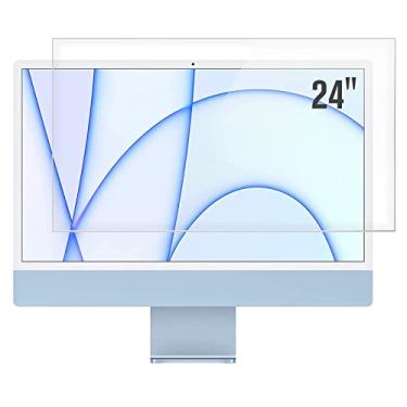 Imagem de F FORITO Pacote com 2 protetores de tela para computador compatíveis com iMac 61.0 cm antirreflexo fosco para computador, proteção ocular, compatível com Apple iMac 2021 de 24 polegadas com chip M1