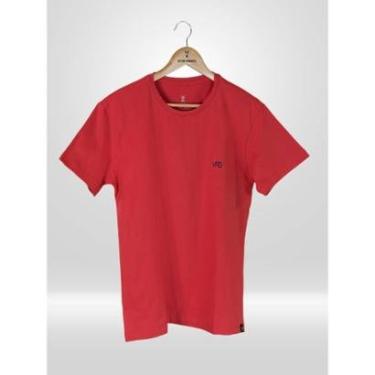 Imagem de CAMISETA MASCULINA VERMELHA VICTOR VARRENS 100% ALGODÃO-Masculino