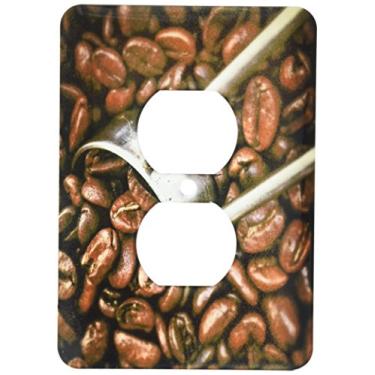 Imagem de 3dRose Lsp_100458_6 Moedor de café N Beans Tampa de interruptor de luz closeup