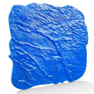 Imagem de Gisafai 1 conjunto de tapetes de selos de concreto, texturização de concreto, pele de poliuretano, tapete de textura de azulejo, sem costura, moldes de impressão de piso de ardósia para paredes