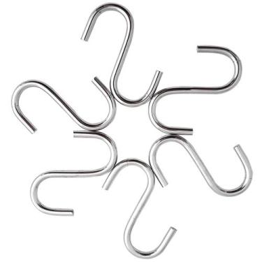 Imagem de Kit Ganchos Em S Com 12 Unidades Para Utensílios De Cozinha - Nacional