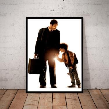 Imagem de Quadro Filme A Procura Da Felicidade Poster Moldurado - Fanarte
