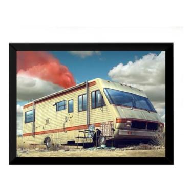Imagem de Quadro Serie Breaking Bad Trailer Arte Poster Moldurado - Fanarte