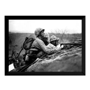 Imagem de Quadro Soldados Segunda Guerra Mundial Foto Rara - Fanarte