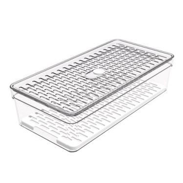 Imagem de Organizador De Geladeira Médio Frutas Legumes Com Grade - Crippa