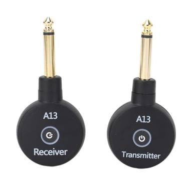 Imagem de de Guitarra Sem Fio de 2,4 GHz, Receptor Transmissor de Guitarra Recarregável para Teclado de Violino Baixo de Guitarra Elétrica, Distância de Transferência de 100 Pés,